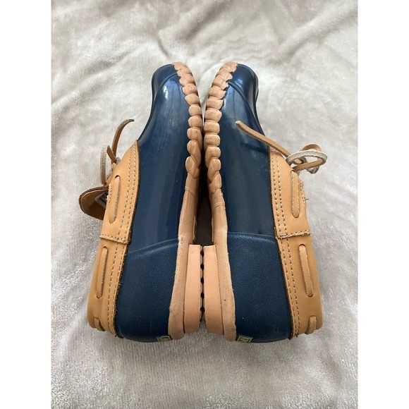 Vintage Women’s Sporto Ellen Gum Shoe Rubber with Leather Upper Navy Size 7 - Picture 6 of 6